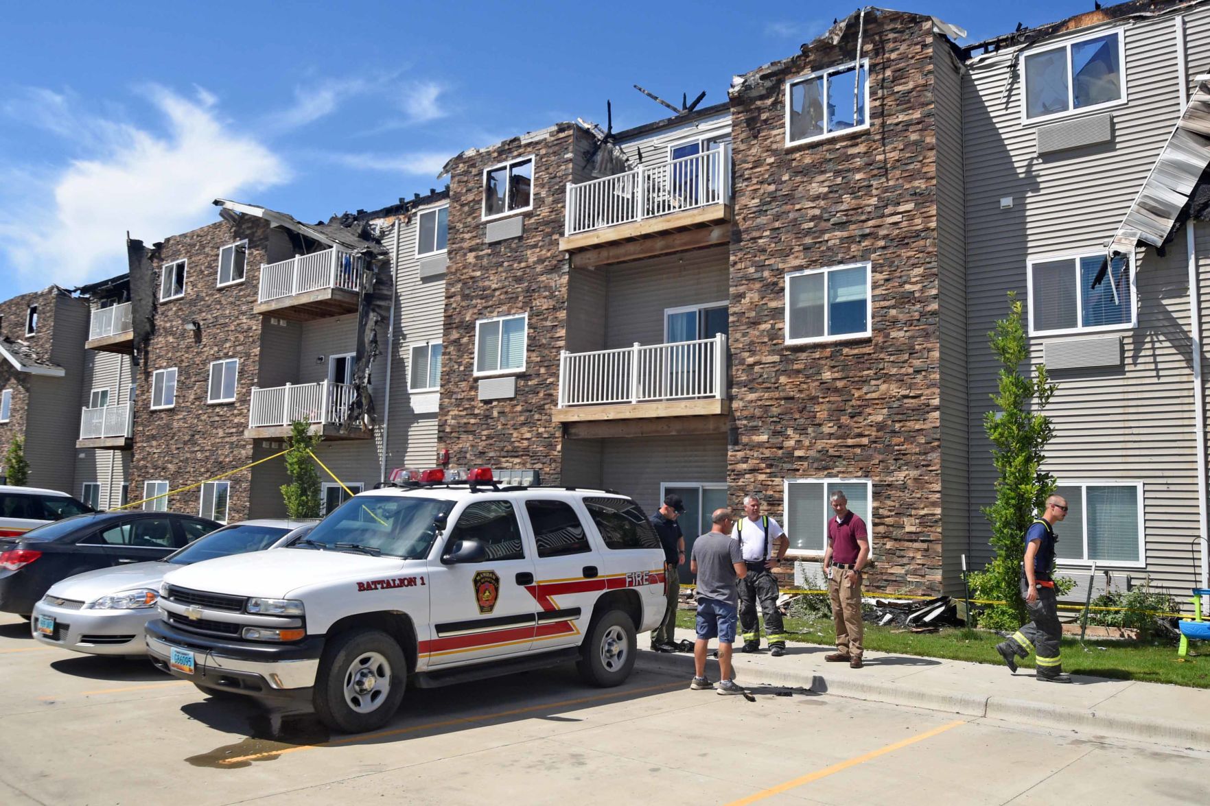 Apartment fire